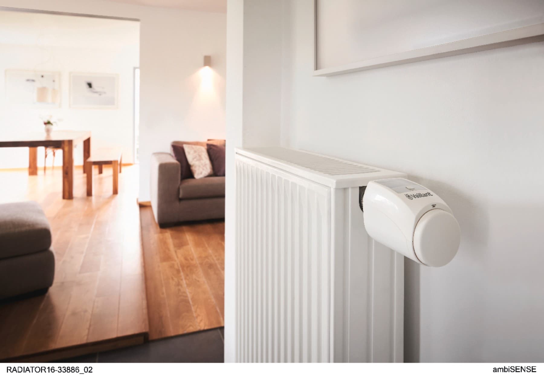 Radiator met Vaillant-thermostaat