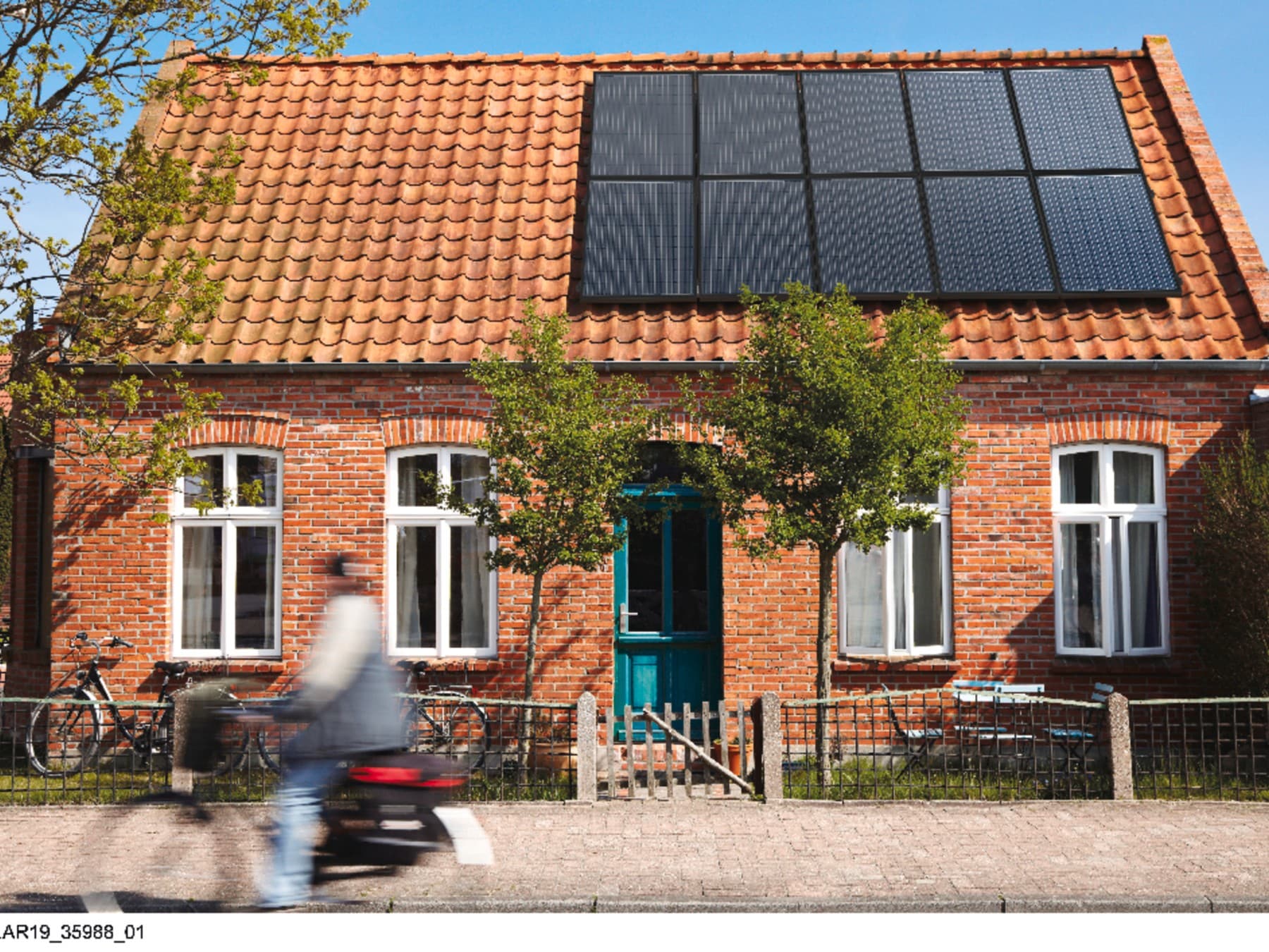 Dak met PV-modules